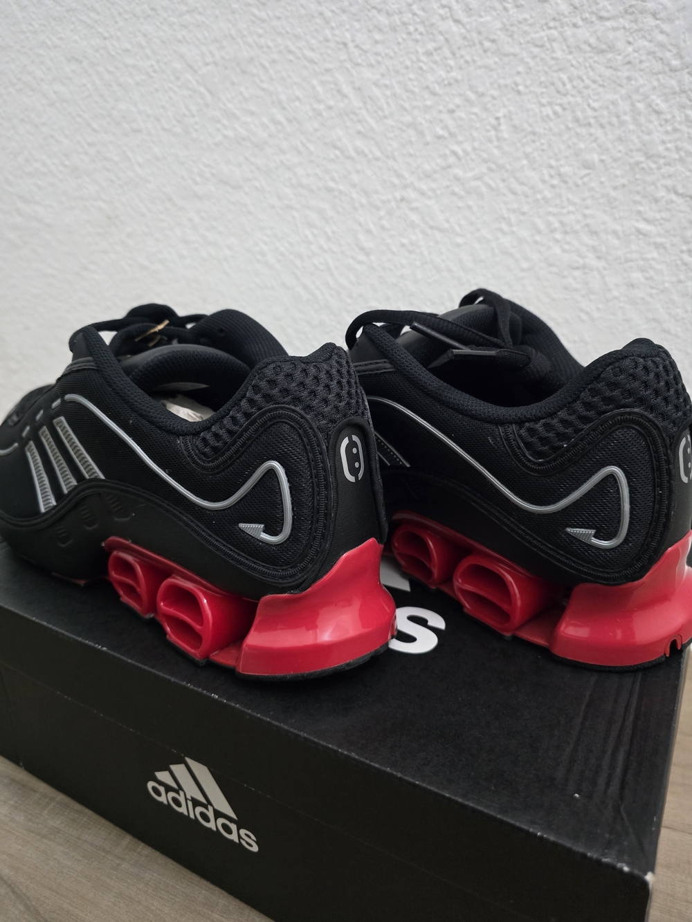 Adidas Megaride 01 Men's Black & Red Athletic Sneakers